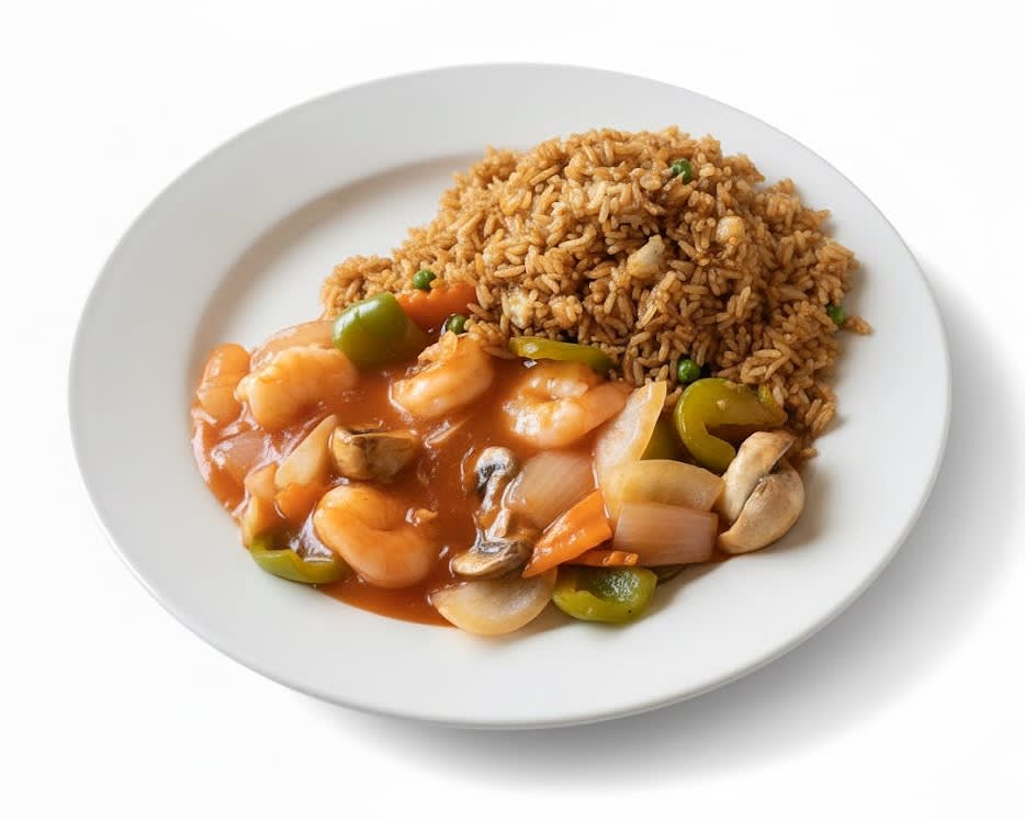 Szechuan Prawns Luncheon Special