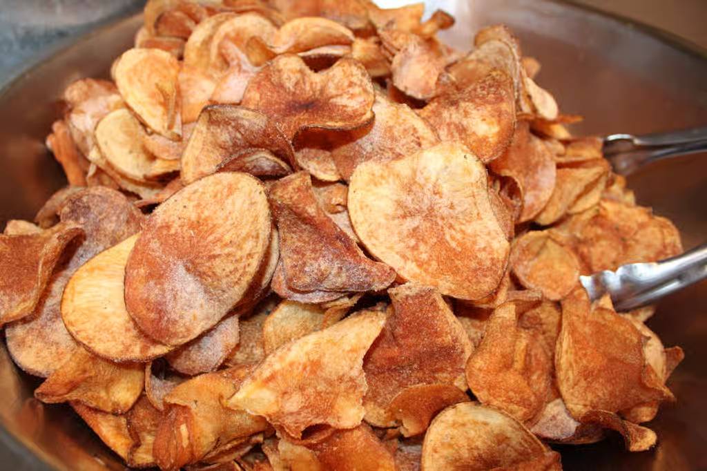 Basket of Homemade Potato Chips