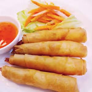 A3. Rocket Shrimp Rolls