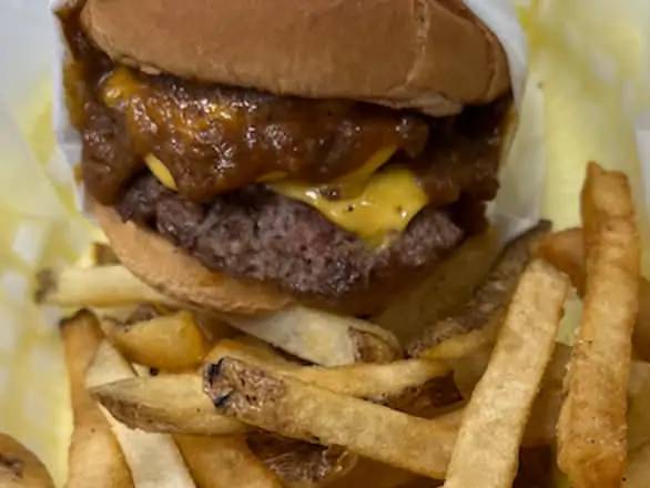 #1 - Double Chili Cheeseburger