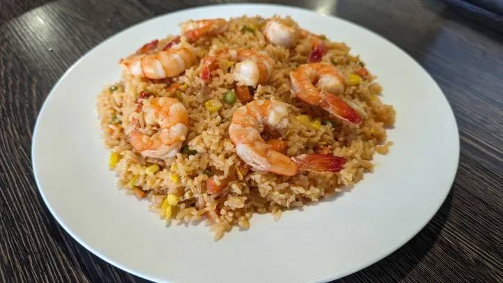 86. Colorful Shrimp Fried Rice Lunch