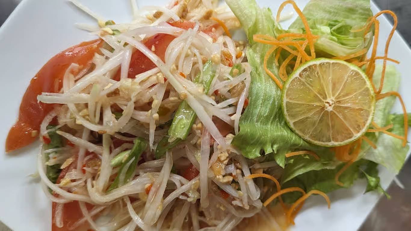 18. Som Tum with Dried Shrimp