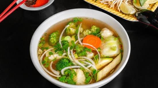 P11. Vegetables Tofu with Fried Onion - Chay (M)