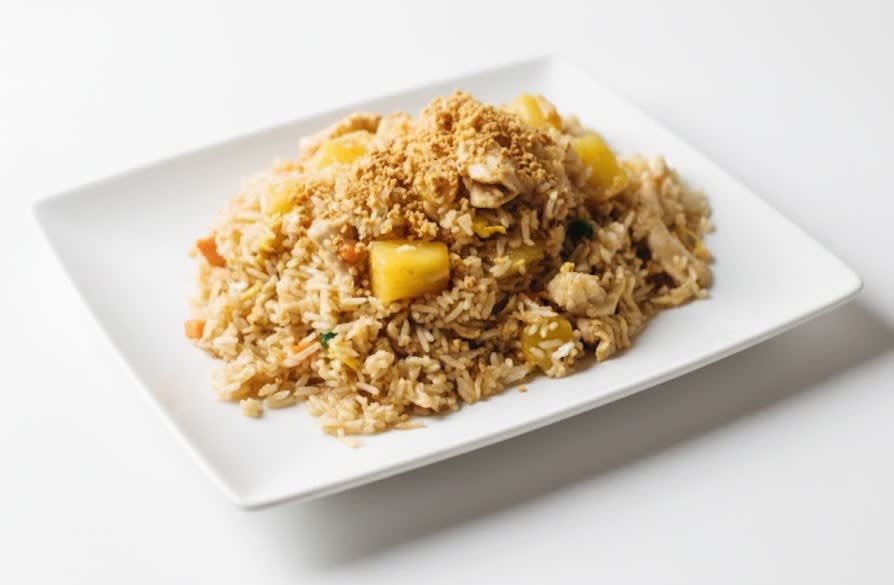 29a. Vegetable Tofu Pineapple Coconut Fried Rice