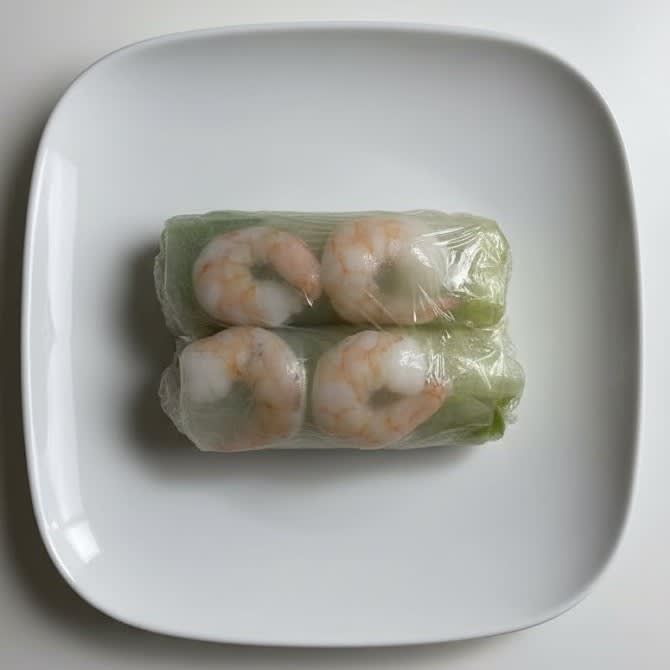 Fresh Spring Rolls with Shrimp