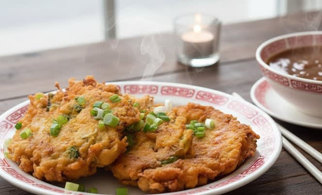 Chicken Egg Foo Young Dinner