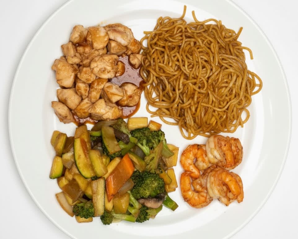 Chicken and Shrimp Hibachi Combination Dinner