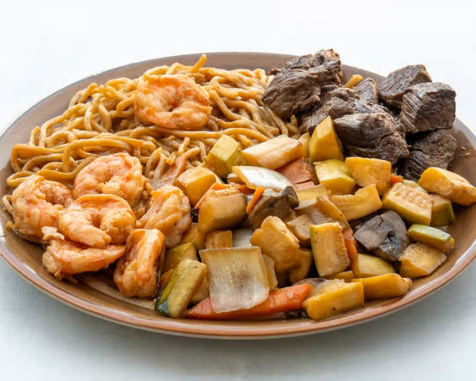 Filet Mignon and Shrimp Hibachi Combination Dinner
