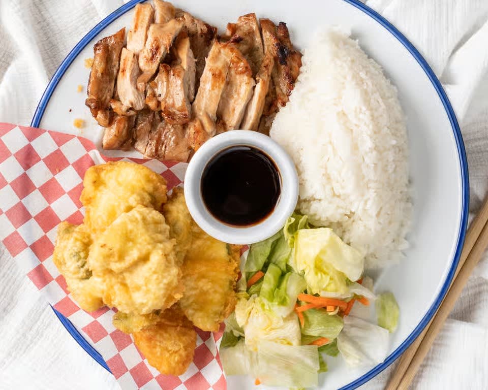 12. Chicken Teriyaki & Vegetable Tempura