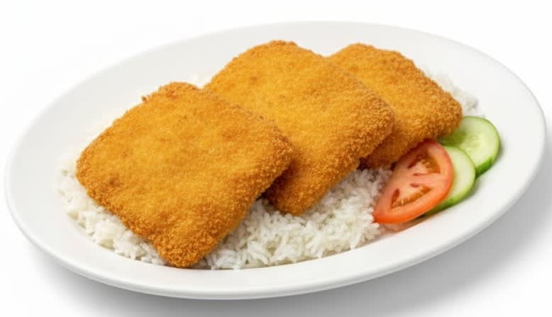 Crispy Fish Over Rice