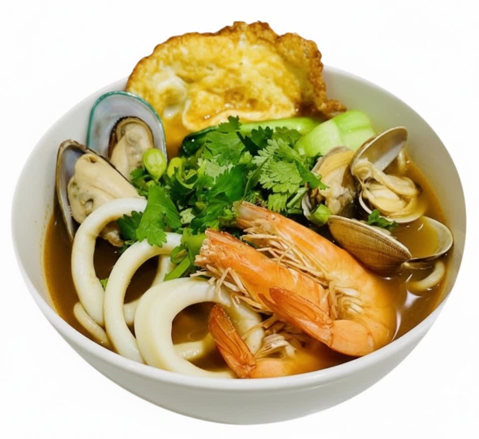 Seafood Ramen Noodle Soup