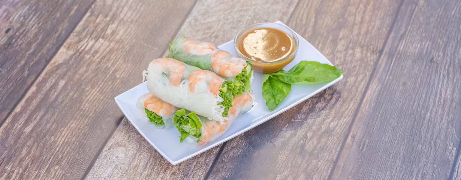 2. Shrimp Summer Roll（2）鲜虾卷 goi cuon