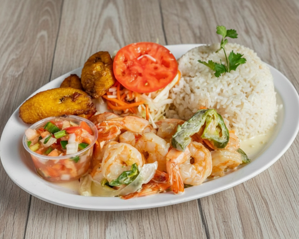 Camarones en Salsa Jalapena Lunch