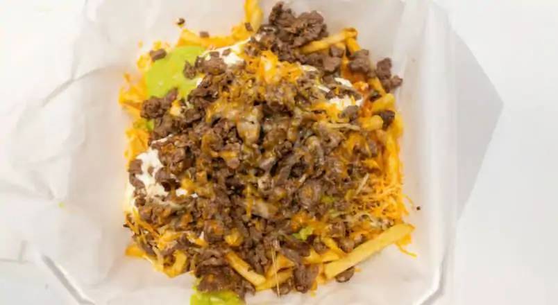 French Fries with Carne Asada