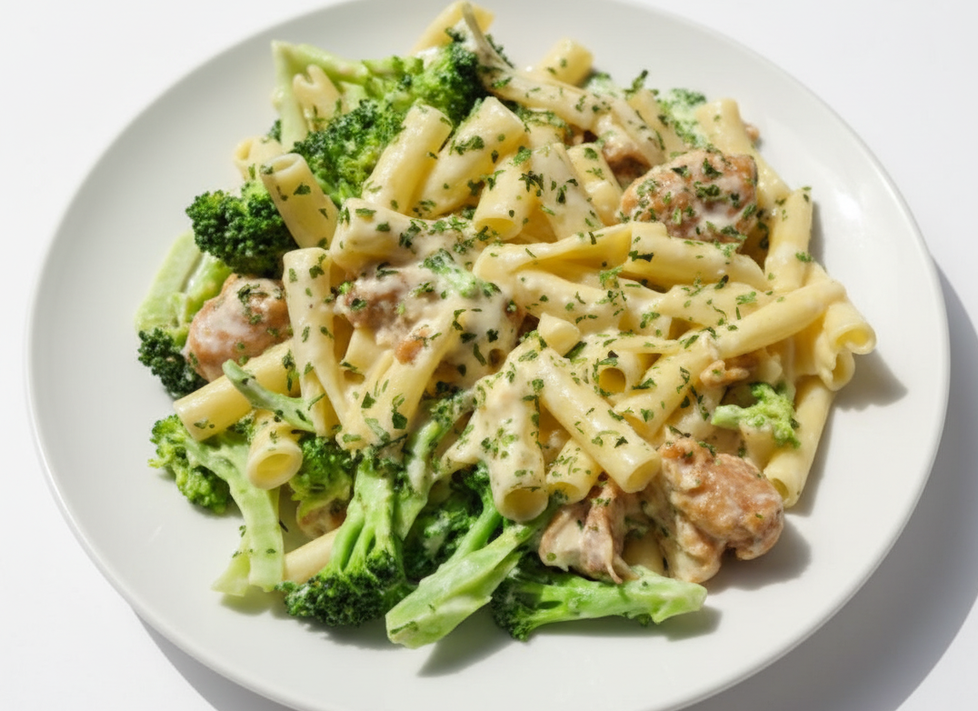 Chicken, Ziti, Broccoli Alfredo