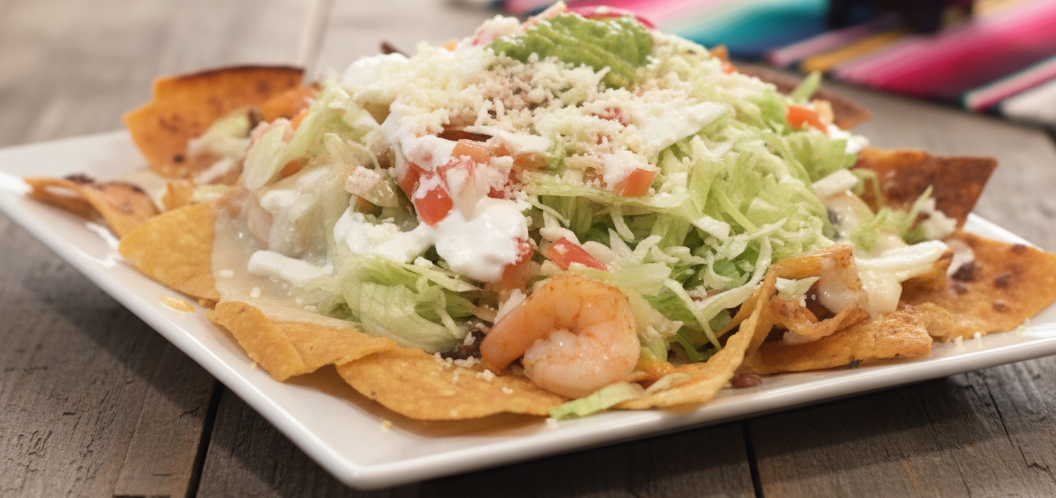 8. Nachos con Camarones