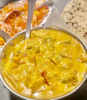 Vegetable coconut Korma Curry + NAN