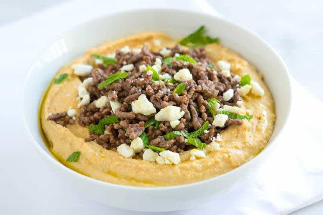 Hummus with Ground Meat