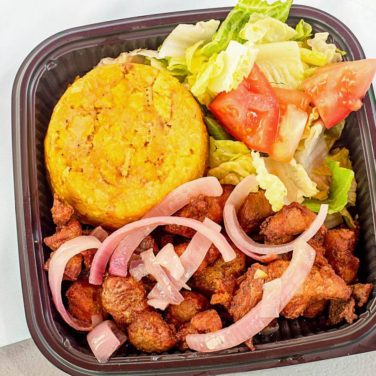 Mofongo con Carne Fritta