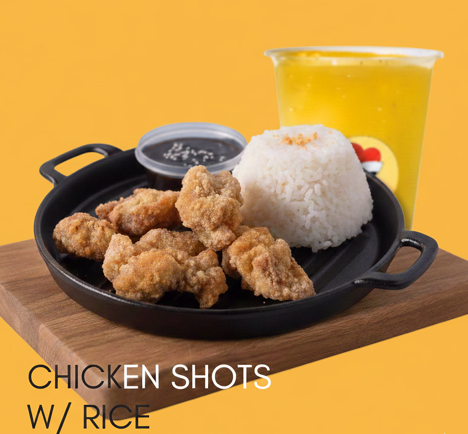 Chicken Shots with Rice - With Drink