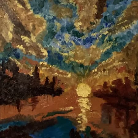 Sunset with Turquoise