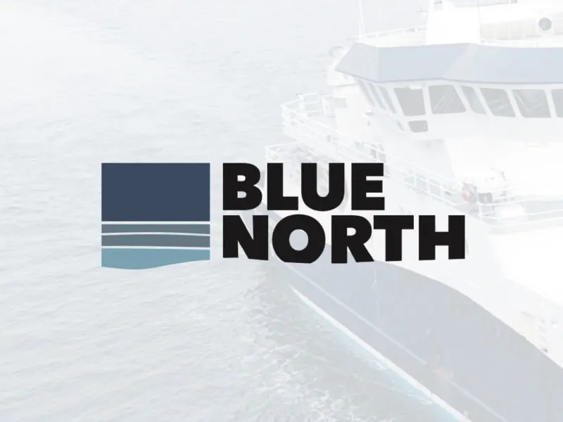 Blue North Humane Harvest splash page, desktop view