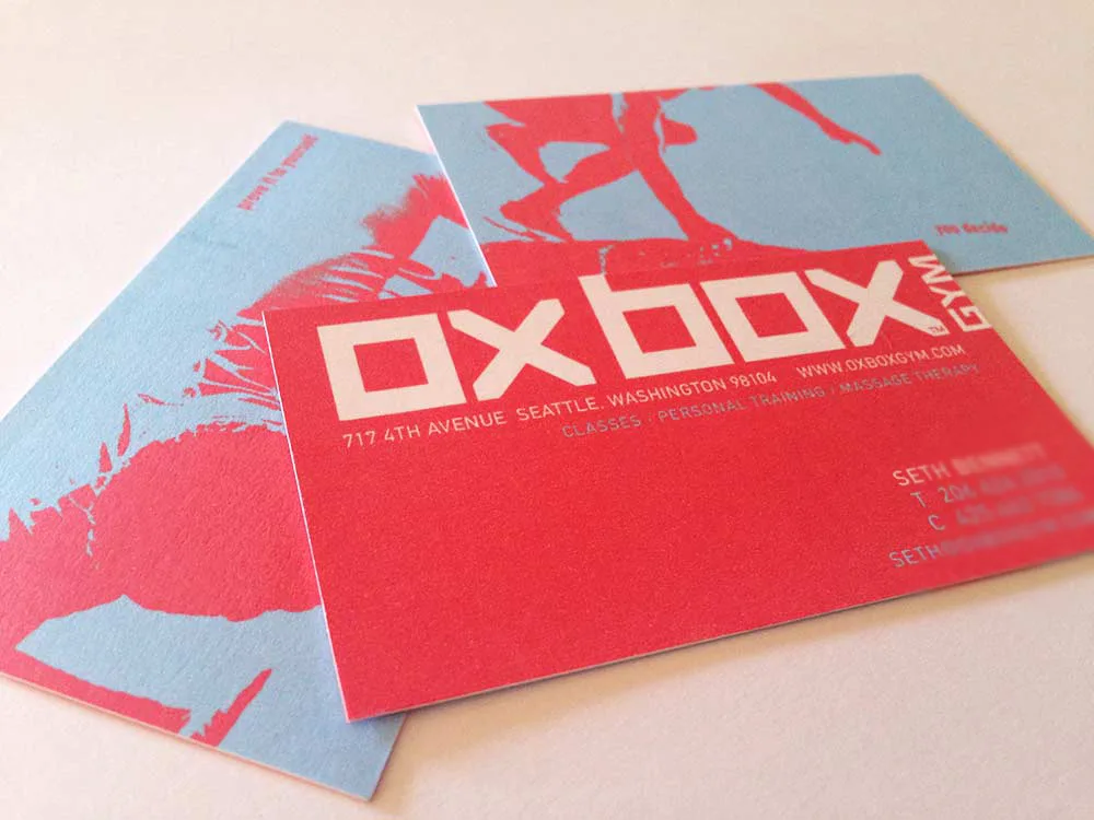 OxBox Gym business card