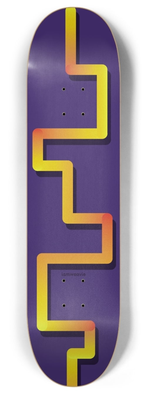 Electric Avenue skateboard deck design