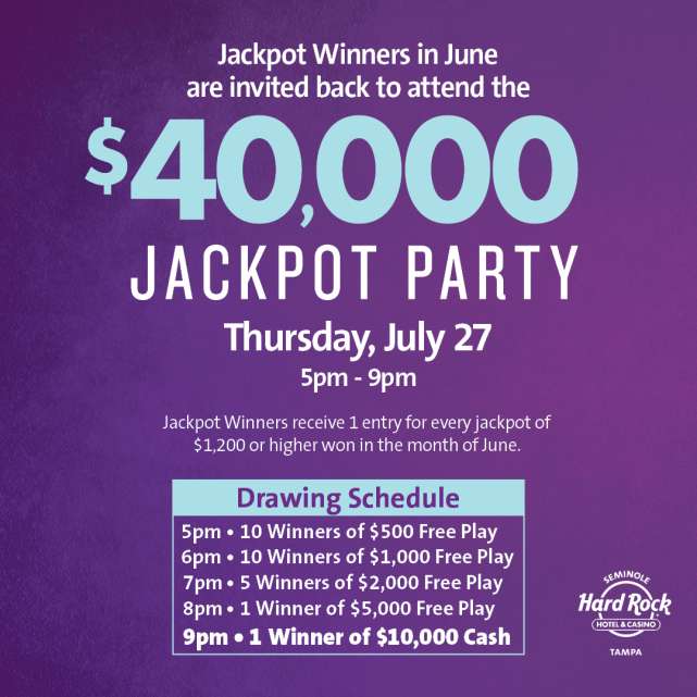 $40,000 Jackpot Party