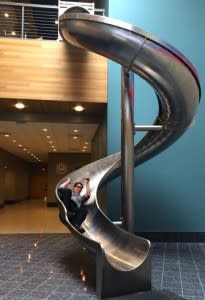 Josh, Sweetwater Sales Engineer, let me take his picture on the slide today