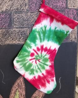 Create a unique tie dye stocking!