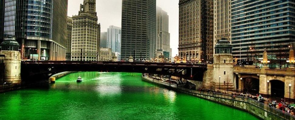 Image result for saint patrick's day chicago river