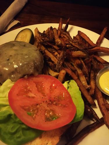 Burger at the Cottage Bar in Grand Rapids, Michigan