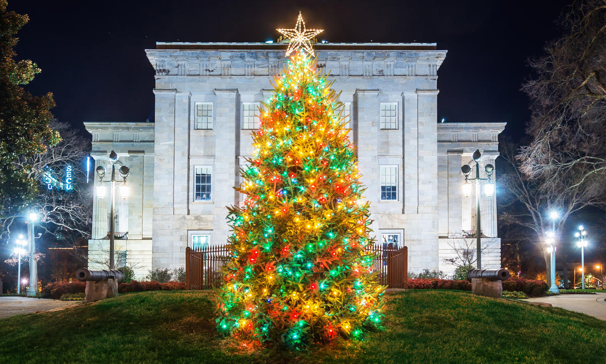 holiday favorites light displays and tree lightings in raleigh n c