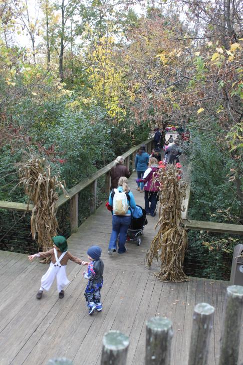 Families attending the Hallowee-ones event at Frederik Meijer Gardens