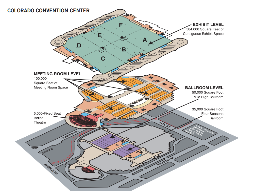 Floor Plan of Colorado Convention Center VISIT DENVER