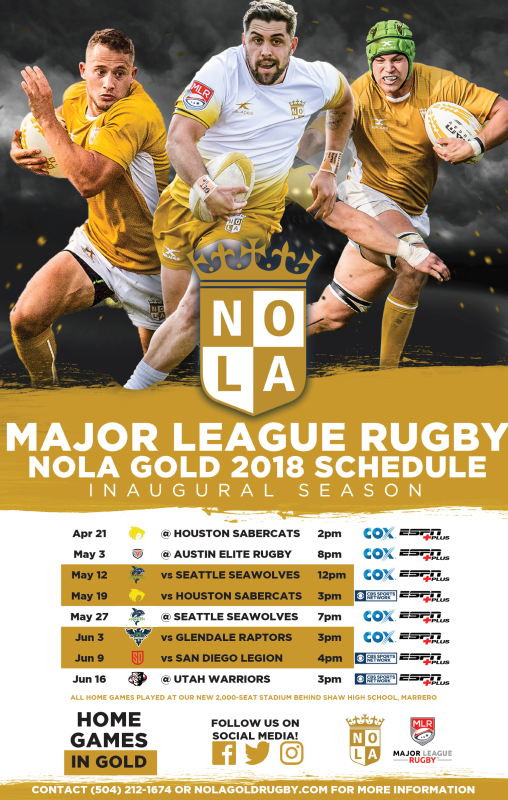 Nola Gold Rugby Schedule