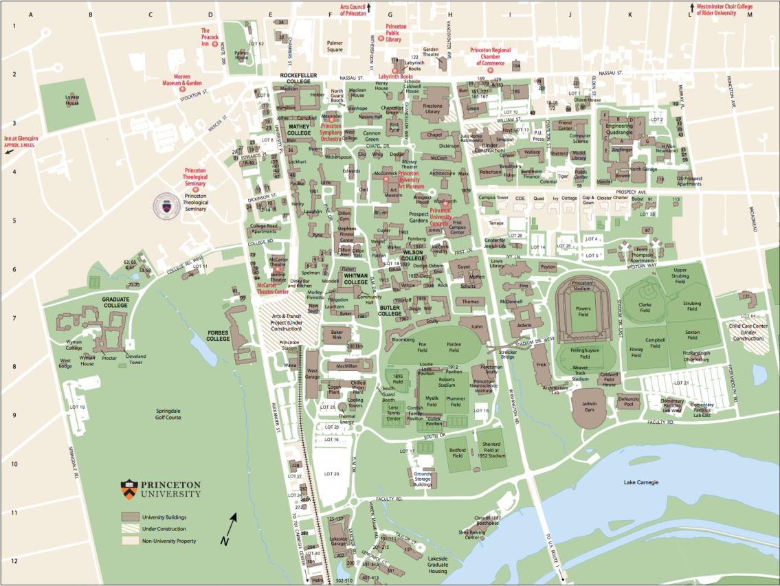 Princeton University Map