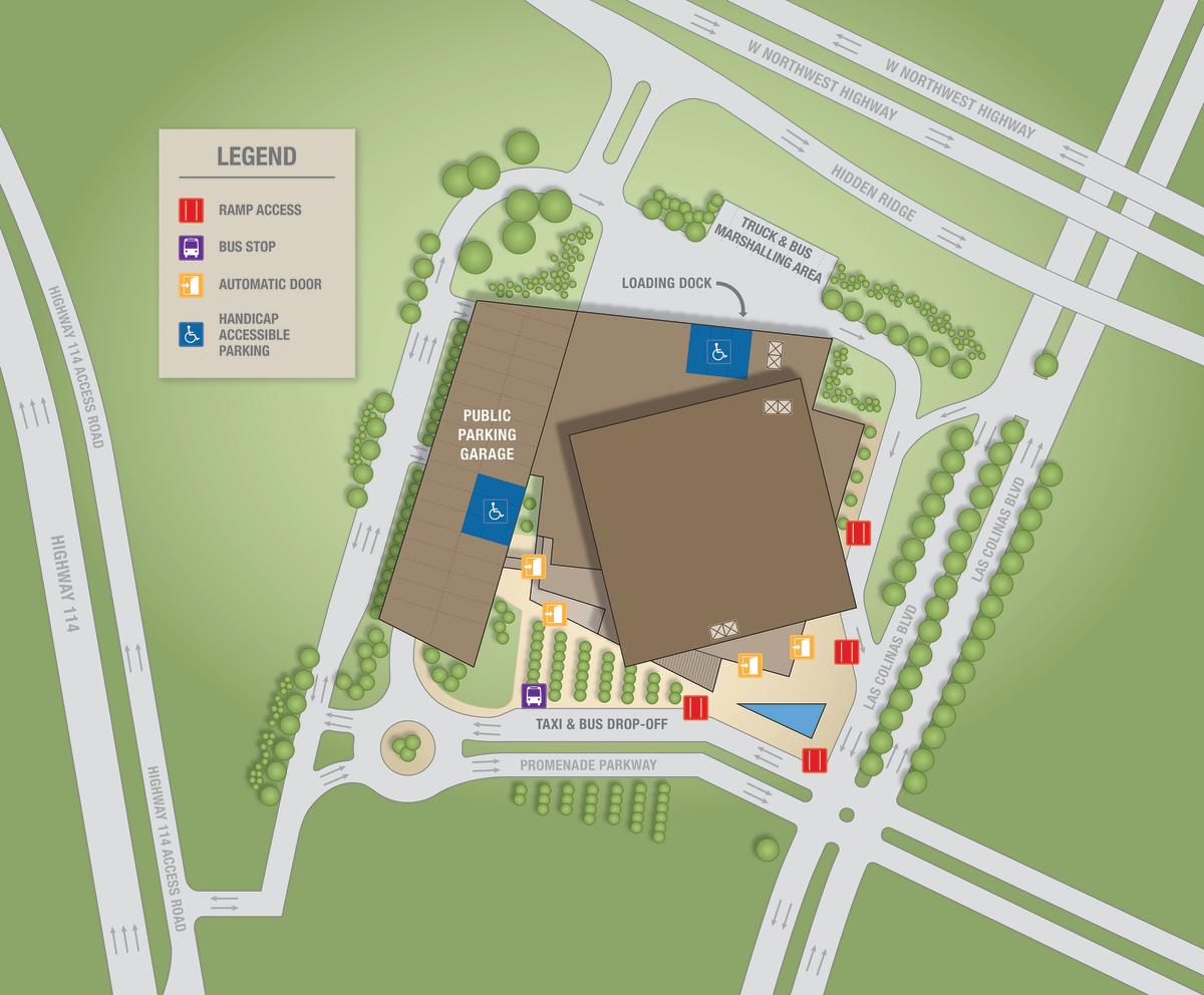 Irving Convention Center Parking Garage Accessibility