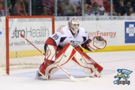 Hockey Player Tom McCollum in Grand Rapids Hockey Player Tom McCollum in Grand Rapids