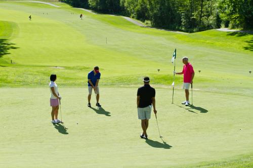 People golfing in Grand Rapids, Michigan