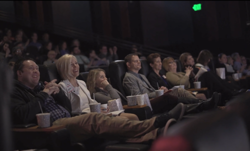Audience in the Celebration! Cinemas theater in Grand Rapids