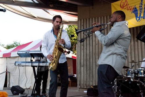 Musicians performing at the Grand Rapids Jazz Fest