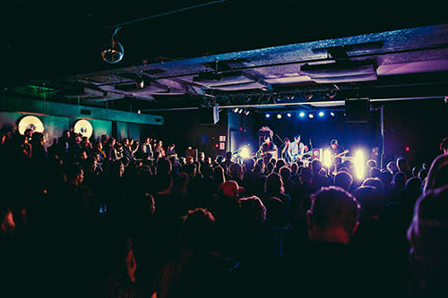 Live band playing at Pyramid Scheme in Grand Rapids, Michigan