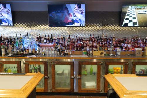 Full bar at the Riverside Lounge in Grand Rapids, Michigan