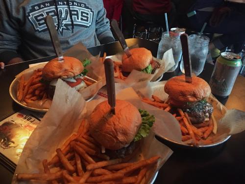 Burgers at Stella's Burger in Grand Rapids, Michigan