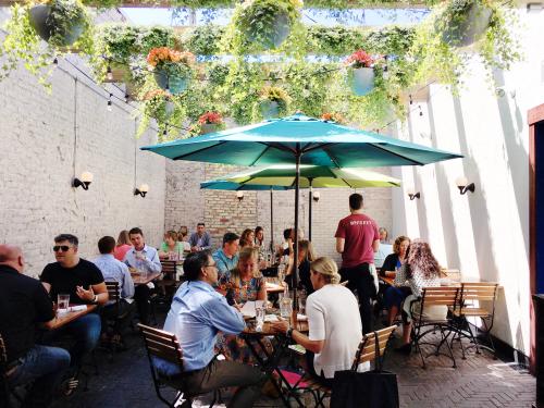Butcher's Union patio in Grand Rapids, Michigan