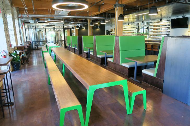 Interior of City Built Brewing in Grand Rapids