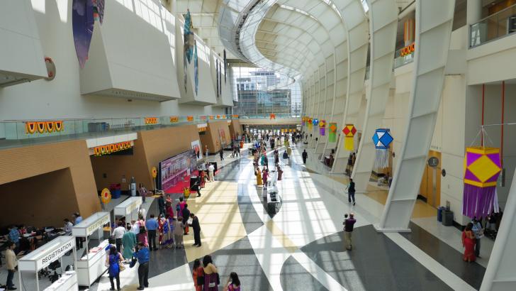Interior of convention center during BMM in Grand Rapids, Michigan