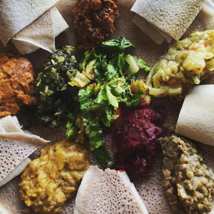 Vegan meal at Little Africa in Grand Rapids